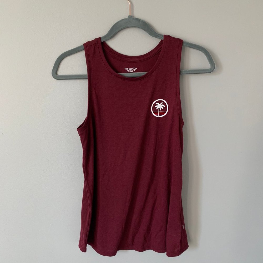 Maroon Old Navy Athletic Tank Top